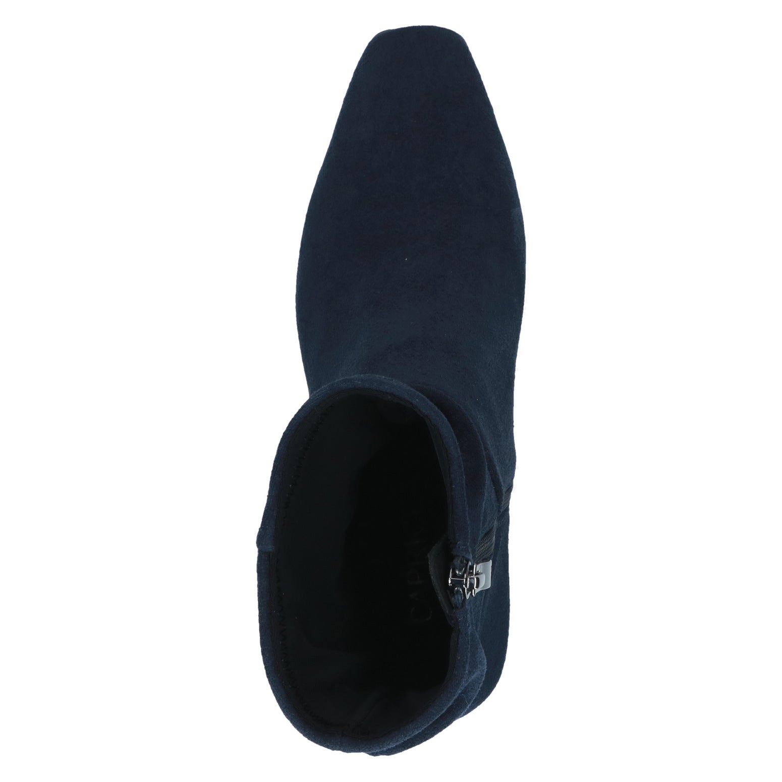 Caprice 9-25304-47 868 Ladies Navy Textile Side Zip Ankle Boots