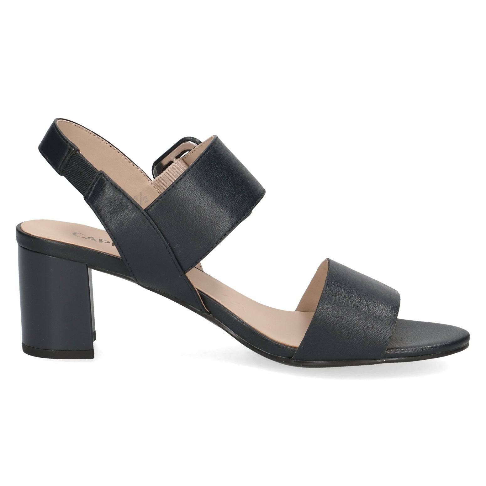 Caprice 9-28306-42 856 Ladies Ocean Navy Leather Touch Fastening Sandals-elevate your sole