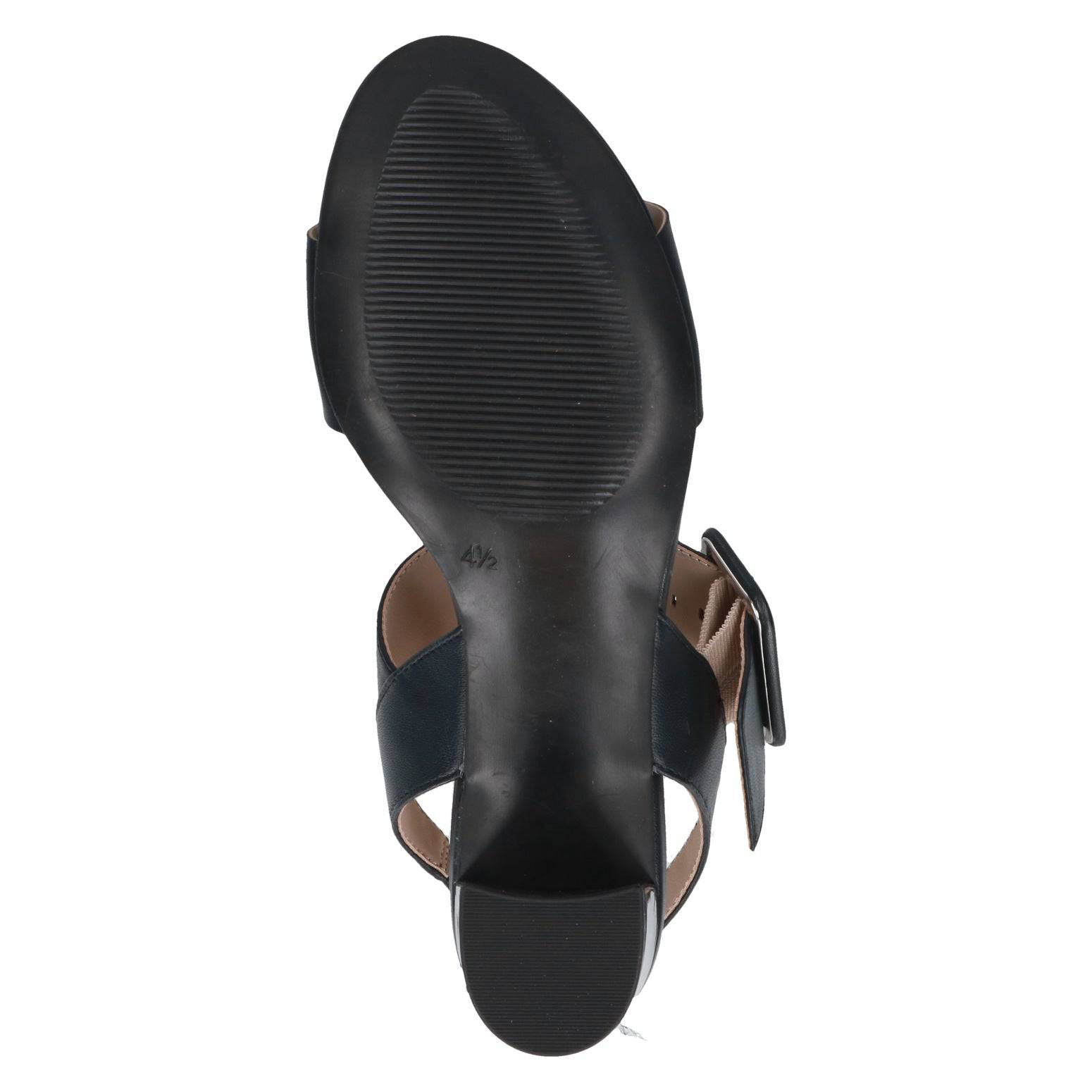 Caprice 9-28306-42 856 Ladies Ocean Navy Leather Touch Fastening Sandals-elevate your sole