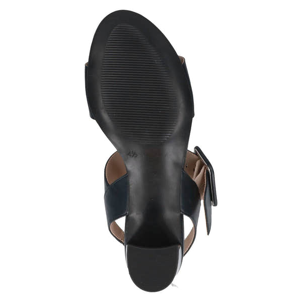Caprice 9-28306-42 856 Ladies Ocean Navy Leather Touch Fastening Sandals-elevate your sole