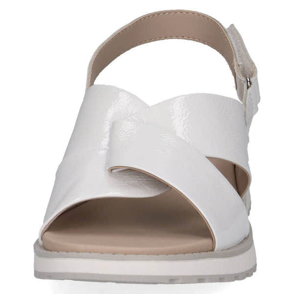 Caprice 9-28703-42 122 Ladies White Leather Sling Back Sandals-elevate your sole