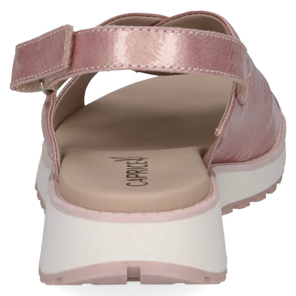 Caprice 9-28703-42 521 Ladies Pastel Pink Leather Sling Back Sandals-elevate your sole