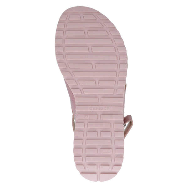 Caprice 9-28703-42 521 Ladies Pastel Pink Leather Sling Back Sandals-elevate your sole