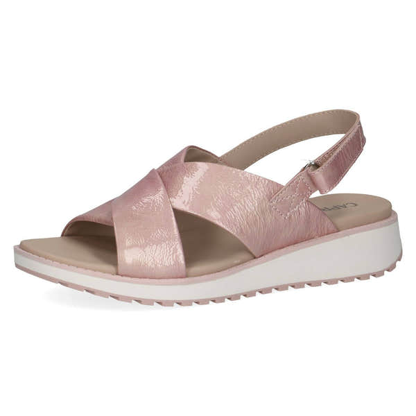 Caprice 9-28703-42 521 Ladies Pastel Pink Leather Sling Back Sandals-elevate your sole