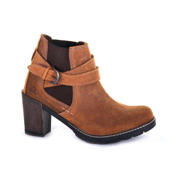 Chatham Amy Heeled Tan Leather Ankle Boots - elevate your sole