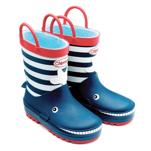 Chipmunk Moby Whale Navy Wellies - elevate your sole