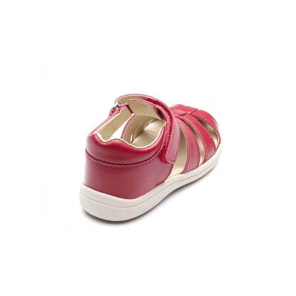 Chipmunk Noah Boys Red Leather Touch Fastening Sandals-elevate your sole