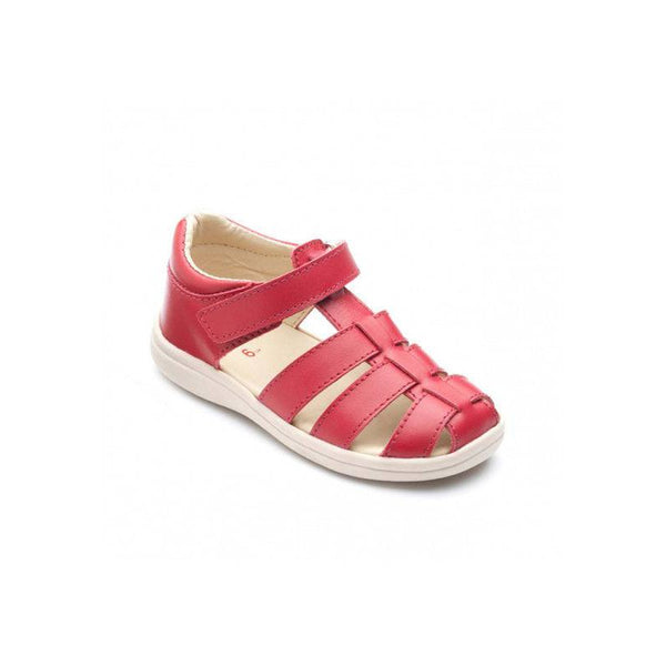 Chipmunk Noah Boys Red Leather Touch Fastening Sandals-elevate your sole