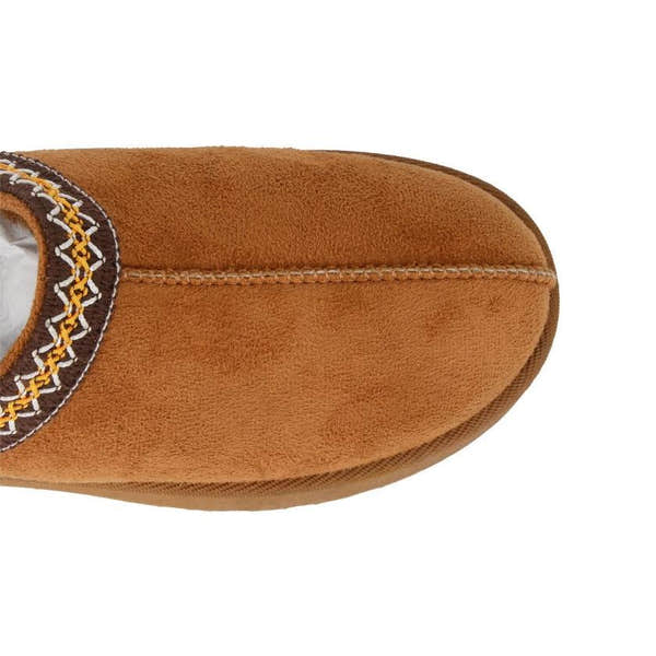 Cipriata L570TS Danilla Ladies Tan Slip-On Mules with embroidered detail and cushioned sole.