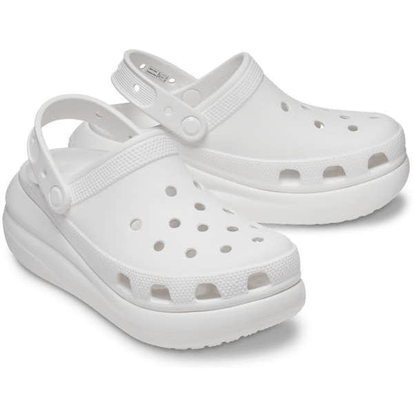 Crocs Classic Crush 207521-100 Ladies White Clogs-elevate your sole