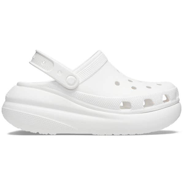 Crocs Classic Crush 207521-100 Ladies White Clogs-elevate your sole