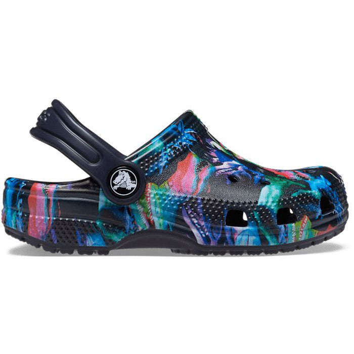 Crocs Classic Dino Clog T 208303-4LF Kids Deep Navy And Multi Clogs-elevate your sole