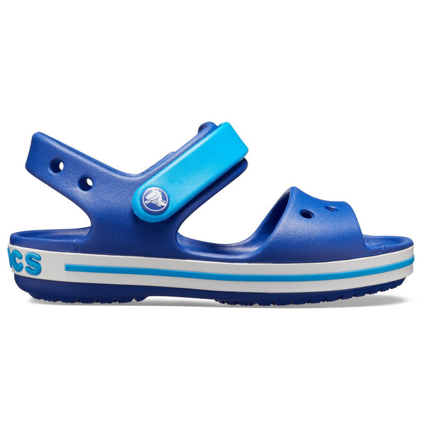 Crocs Crocband 12856-4BX Kids Cerulean Blue And Ocean Touch Fastening Sandals-elevate your sole