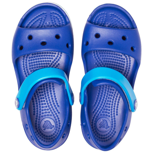 Crocs Crocband 12856-4BX Kids Cerulean Blue And Ocean Touch Fastening Sandals - elevate your sole