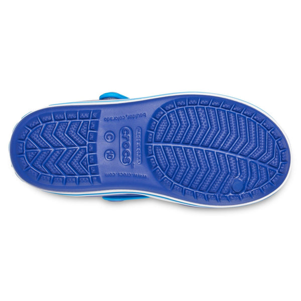 Crocs Crocband 12856-4BX Kids Cerulean Blue And Ocean Touch Fastening Sandals - elevate your sole