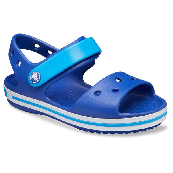 Crocs Crocband 12856-4BX Kids Cerulean Blue And Ocean Touch Fastening Sandals-elevate your sole