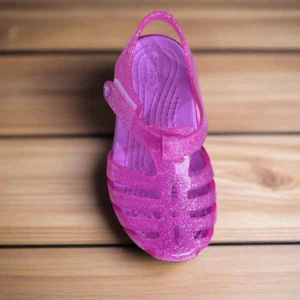 Crocs Isabella T 208444-6UB Girls Juice Pink Sandals-elevate your sole