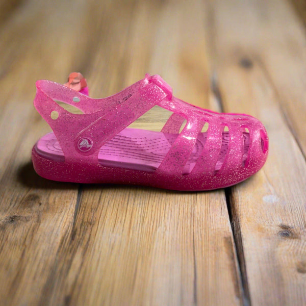 Crocs Isabella T 208444-6UB Girls Juice Pink Sandals-elevate your sole