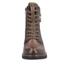 Remonte D1A70-22 Ladies Chestnut Brown Leather Zip & Lace Ankle Boots