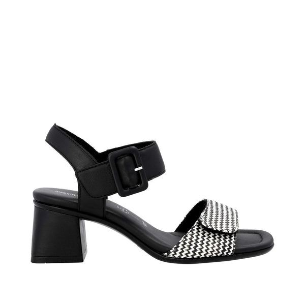 Remonte D1K51-03 Ladies Black Touch Fastening Sandals