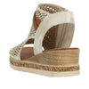 Remonte D3075-60  Ladies Taupe Pull On Sandals