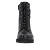 Remonte D8668-00 Ladies Black Leather Zip & Lace Ankle Boots