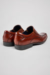 Pods Dundee Mens Cognac Leather Slip On Shoes