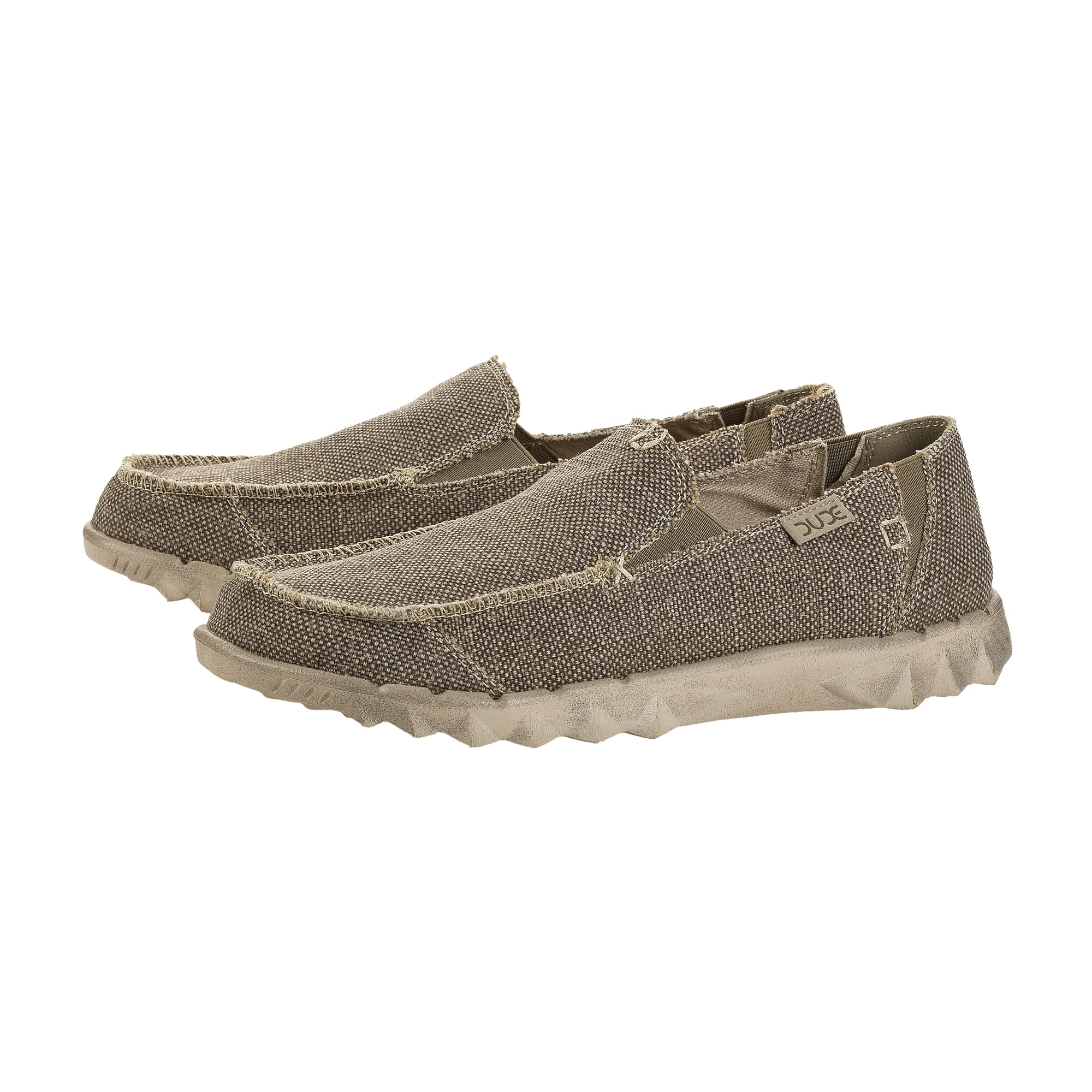 Dude Farty Natural Mens Tundra Beige Braided Vegan Slip On Shoes - elevate your sole