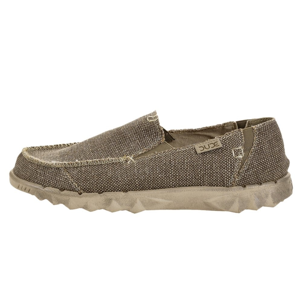 Dude Farty Natural Mens Tundra Beige Braided Vegan Slip On Shoes - elevate your sole