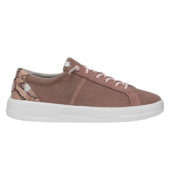 Dude Karina Ladies Rose Dust Textile Slip On Shoes-elevate your sole