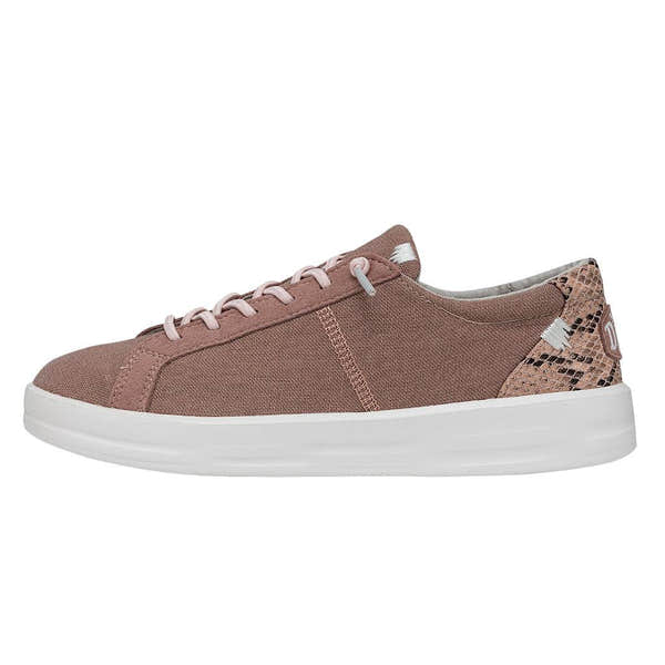 Dude Karina Ladies Rose Dust Textile Slip On Shoes-elevate your sole