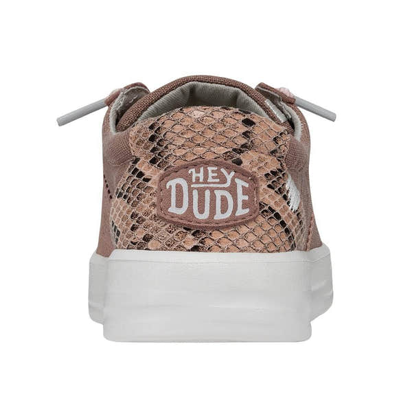 Dude Karina Ladies Rose Dust Textile Slip On Shoes-elevate your sole