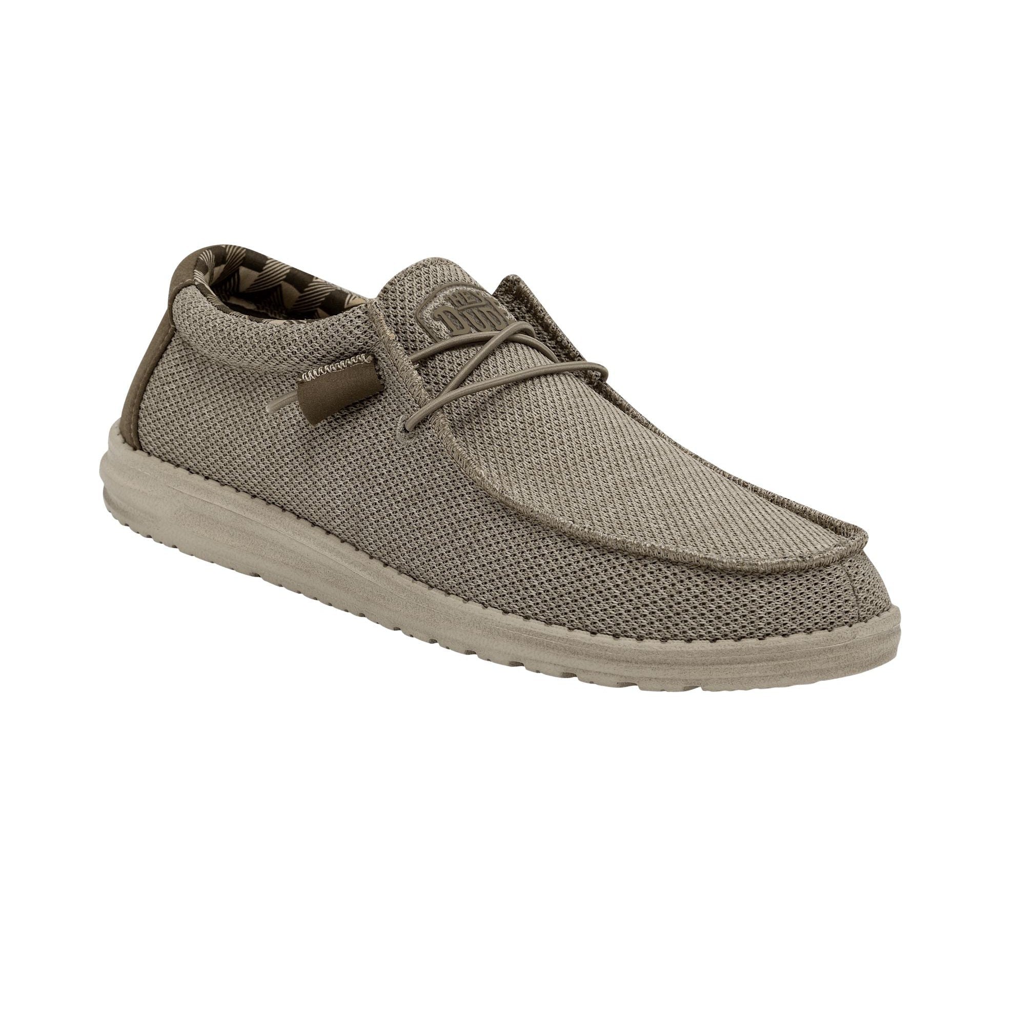 Dude Wally Sox Mens Beige Textile Slip On Shoes-elevate your sole