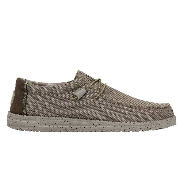Dude Wally Sox Triple Needle Mens Camel Textile Slip On Shoes-elevate your sole