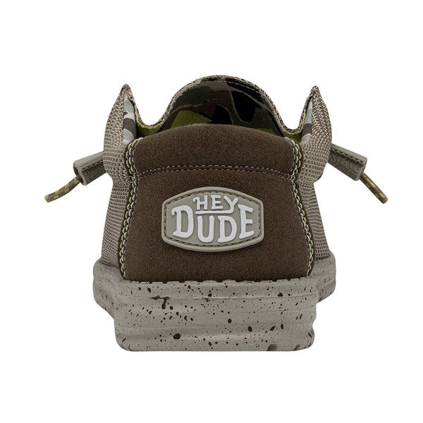 Dude Wally Sox Triple Needle Mens Camel Textile Slip On Shoes-elevate your sole