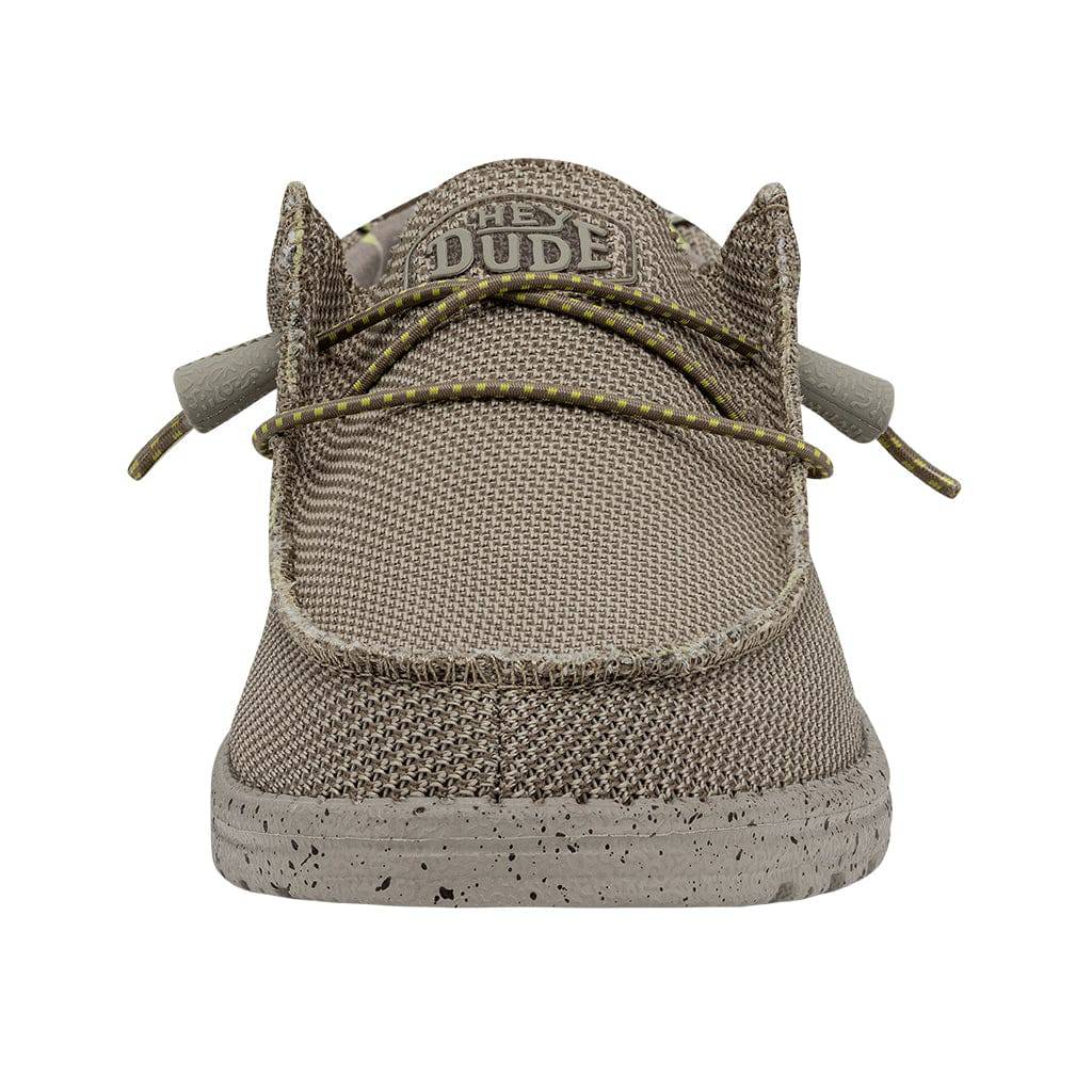 Dude Wally Sox Triple Needle Mens Camel Textile Slip On Shoes-elevate your sole