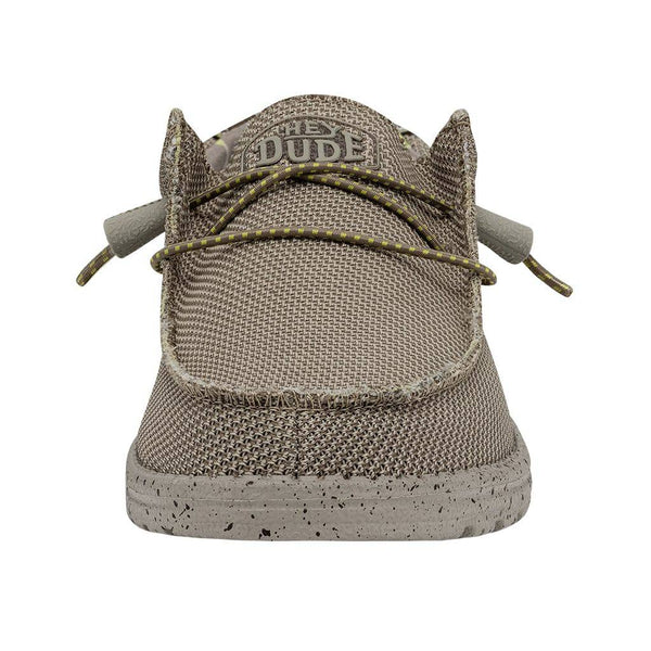 Dude Wally Sox Triple Needle Mens Camel Textile Slip On Shoes-elevate your sole