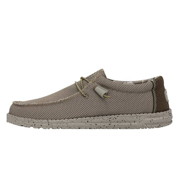 Dude Wally Sox Triple Needle Mens Camel Textile Slip On Shoes-elevate your sole