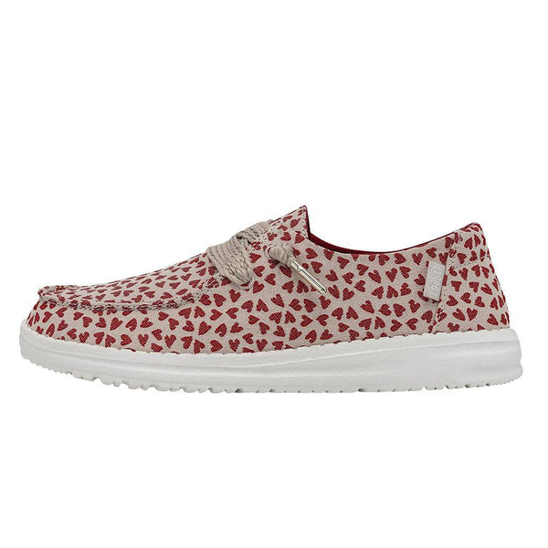 Dude Wendy Love Ladies Tan Textile Slip On Shoes-elevate your sole