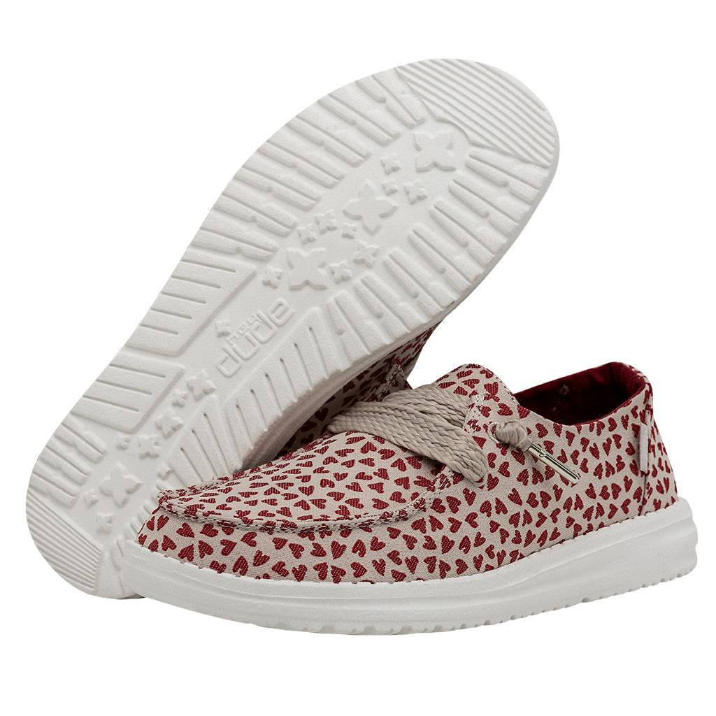 Dude Wendy Love Ladies Tan Textile Slip On Shoes-elevate your sole