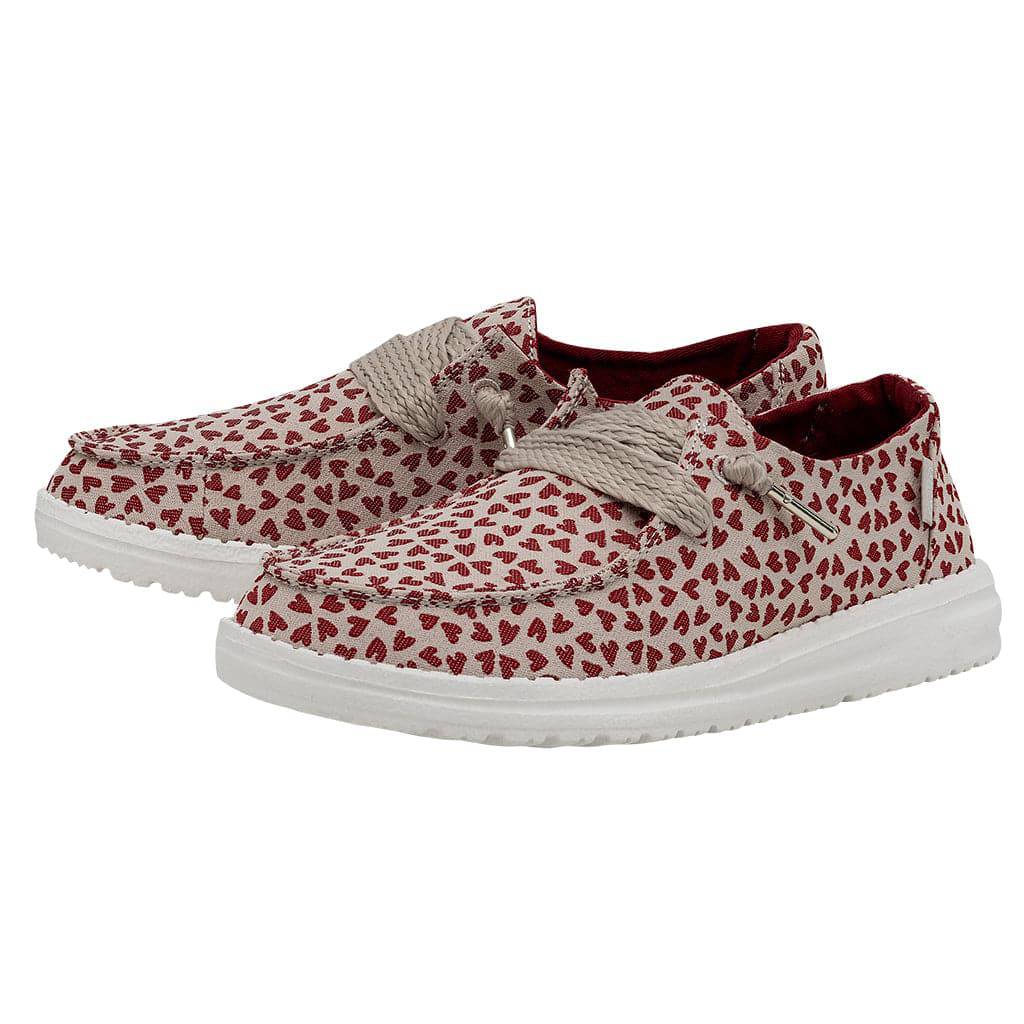 Dude Wendy Love Ladies Tan Textile Slip On Shoes-elevate your sole