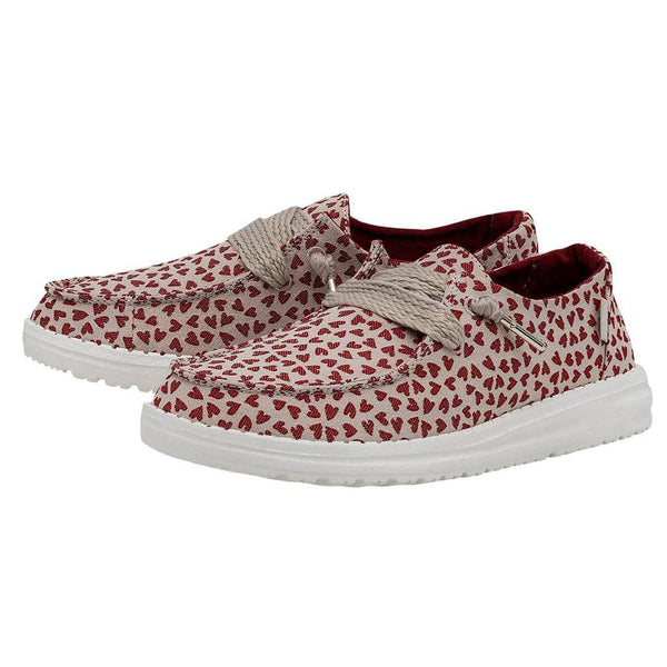 Dude Wendy Love Ladies Tan Textile Slip On Shoes-elevate your sole