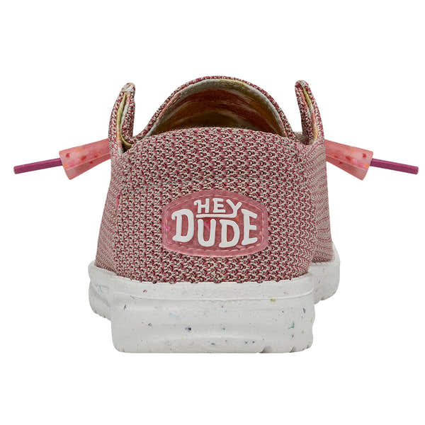 Dude Wendy Natural Ladies Rose Organic Cotton Slip On Shoes-elevate your sole