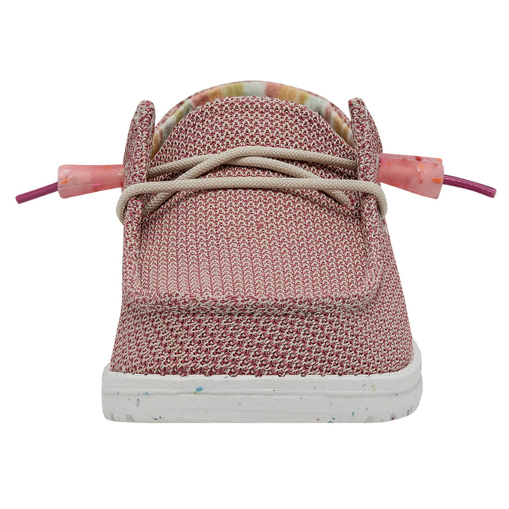 Dude Wendy Natural Ladies Rose Organic Cotton Slip On Shoes-elevate your sole