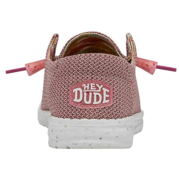 Dude Wendy Natural Ladies Rose Organic Cotton Slip On Shoes-elevate your sole