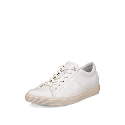 ECCO Soft 7 Classic Sneaker 218613 01007 Ladies White Leather Lace Up Shoes-elevate your sole