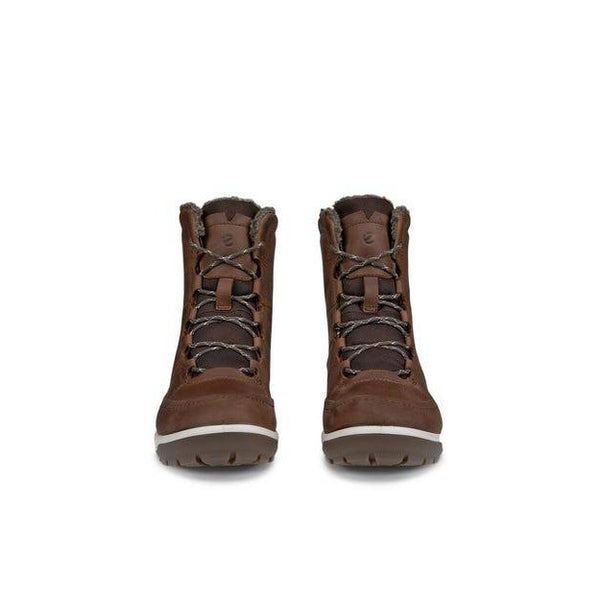 ECCO Trace Lite 832153 12482 Ladies Cocoa Brown Leather Water Resistant Lace Up Ankle Boots-elevate your sole