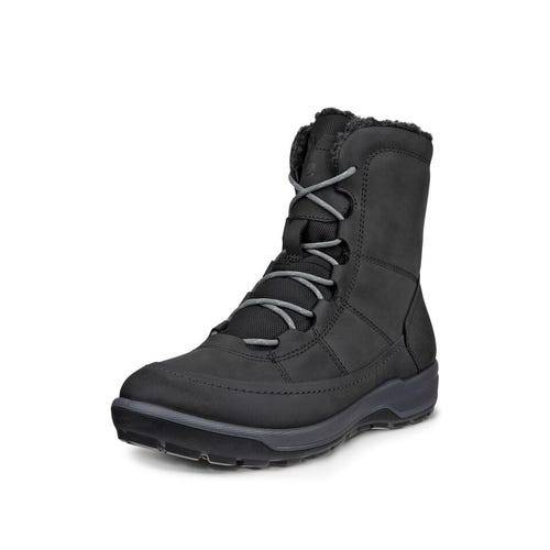 ECCO Trace Lite Boot Warm 832153 12001 Ladies Black Leather Water Resistant Lace Up Ankle Boots-elevate your sole