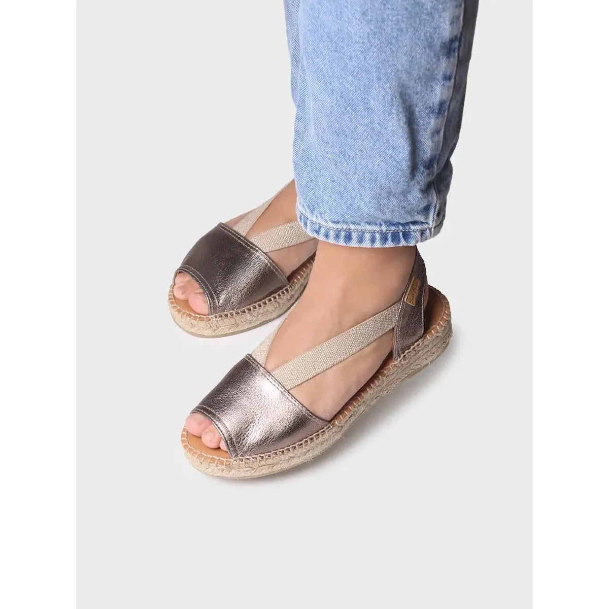 Toni Pons Etna Ladies Spanish Bronze Leather Pull On Sandals