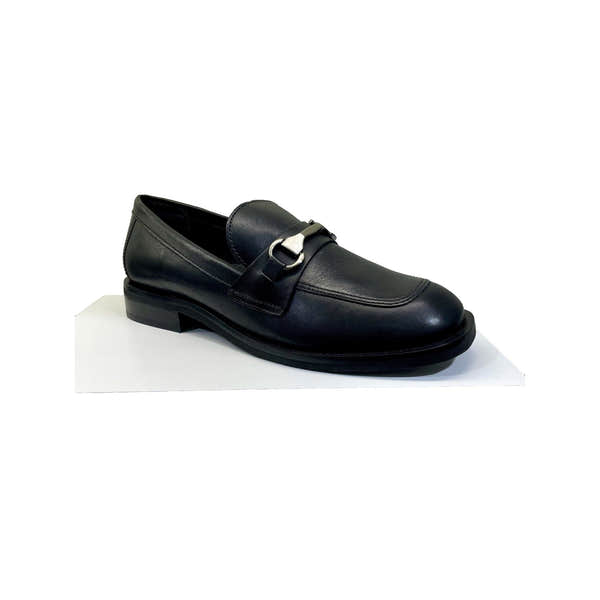 EYS India Ladies Black Leather Slip On Shoes-elevate your sole